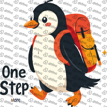 Animals - "One Step More" Backpacking Penguin