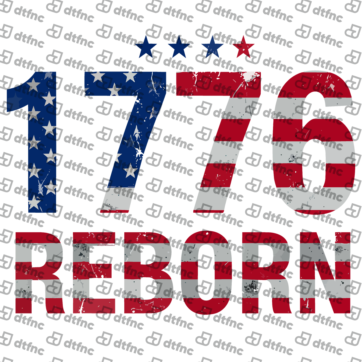 4th of July - Distressed 1776 Reborn