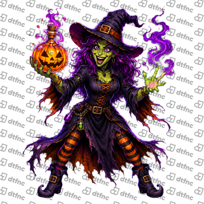 Halloween - Pumpkin Potion Witch