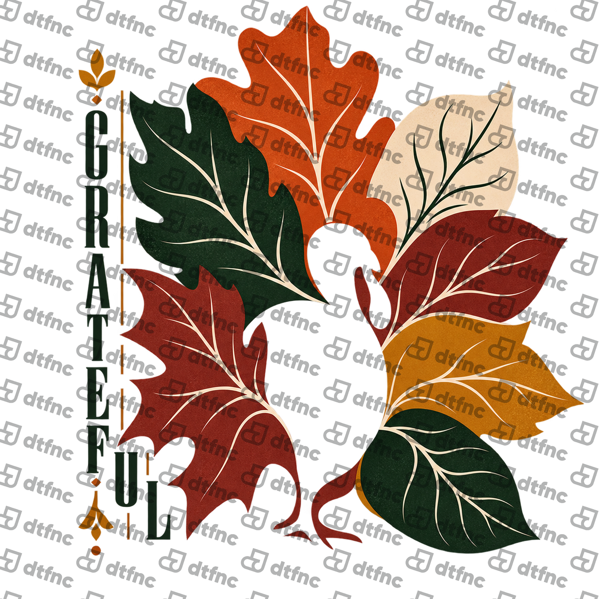 Thanksgiving - Grateful Autumn Leaves
