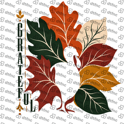 Thanksgiving - Grateful Autumn Leaves