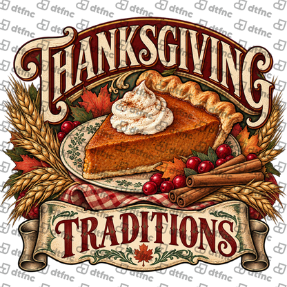 Thanksgiving - Thanksgiving Traditions Pumpkin Pie