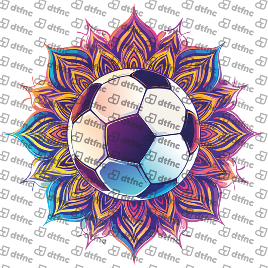Soccer - Vibrant Soccer Mandala