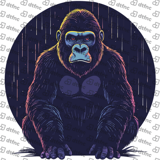 Animals - Synthwave Rain Gorilla