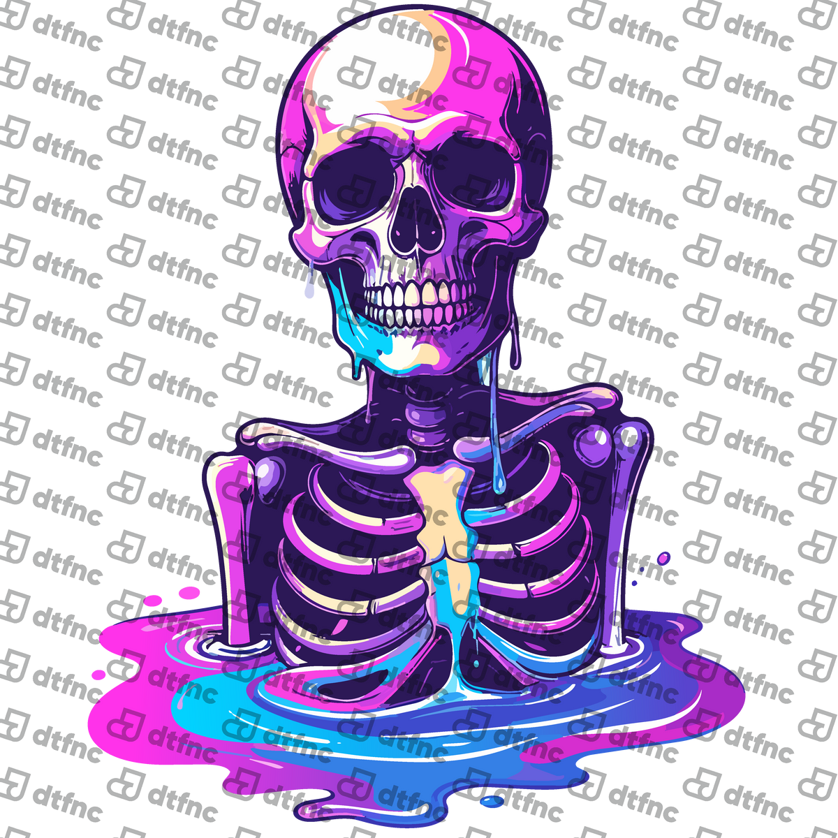 Warriors & Legends - Neon Melt Skeleton