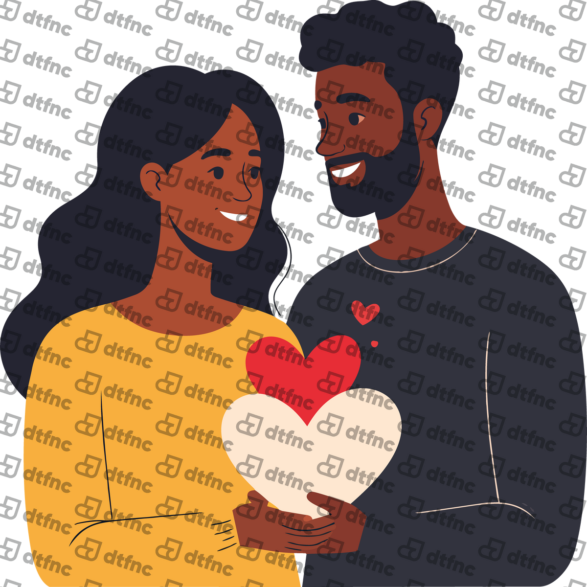 Valentine's Day - Shared Hearts Couple