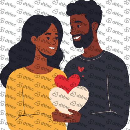 Valentine's Day - Shared Hearts Couple