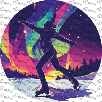 Winter Olympics - Mountain Carving Snowboarder Silhouette