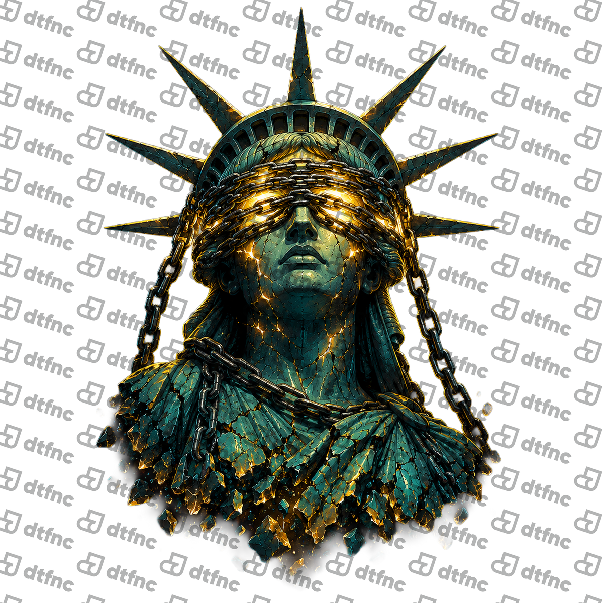 Art - Blindfolded Liberty