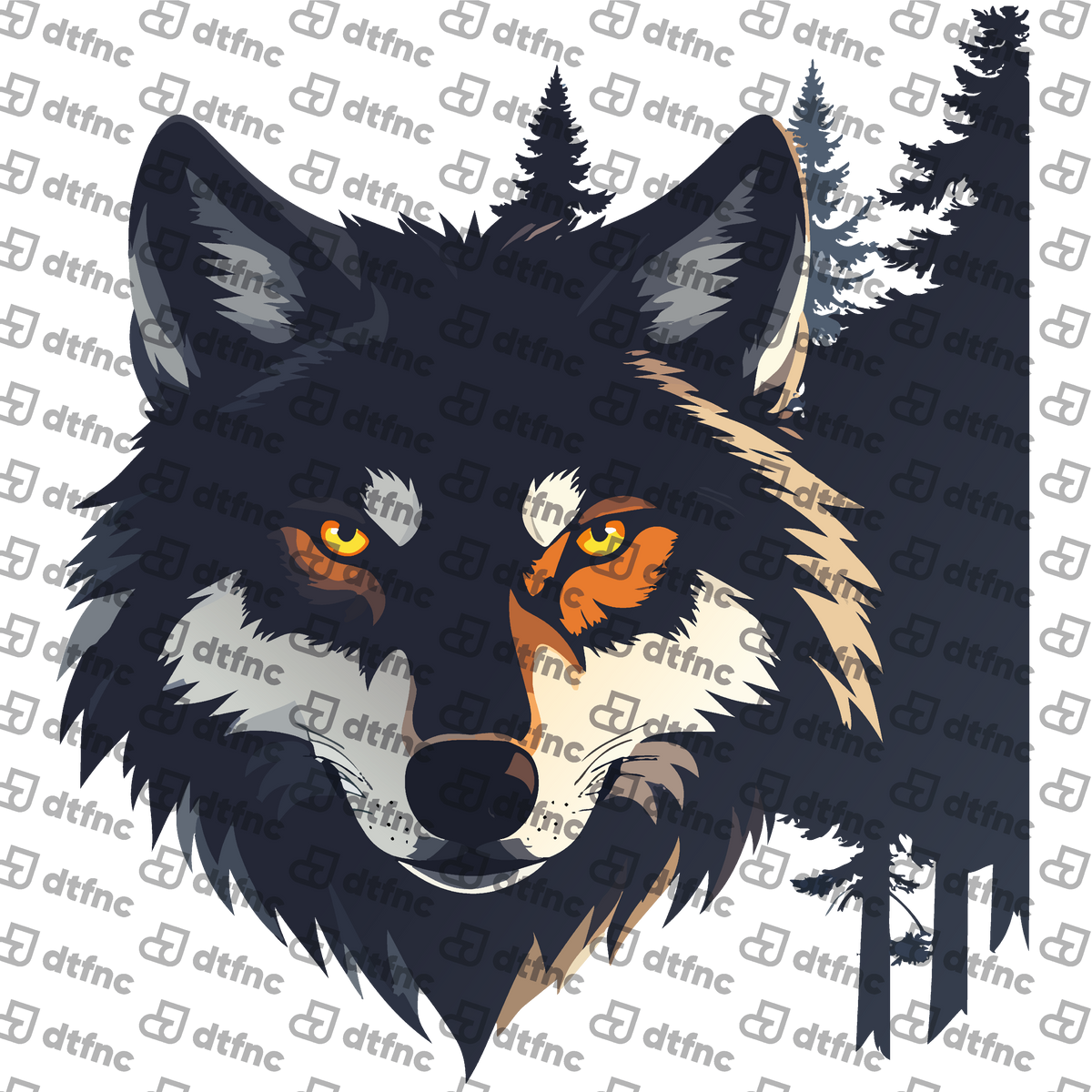Animals - Shadow Forest Wolf Portrait