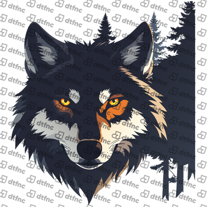 Animals - Shadow Forest Wolf Portrait