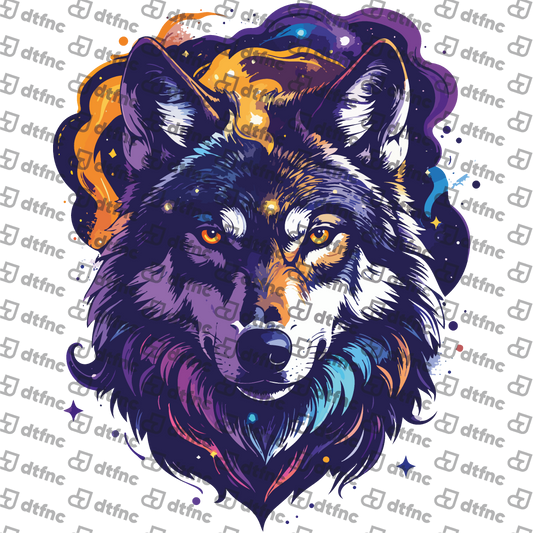 Animals - Celestial Galaxy Wolf