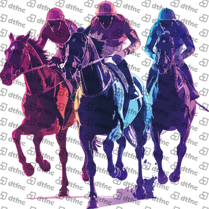 Animals - Racing Horse Trio