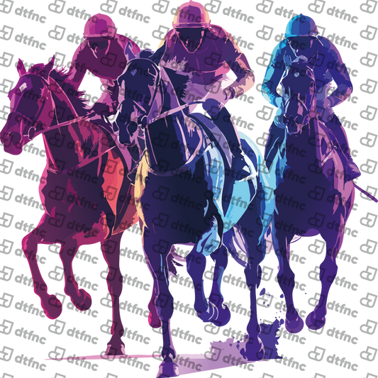 Animals - Racing Horse Trio