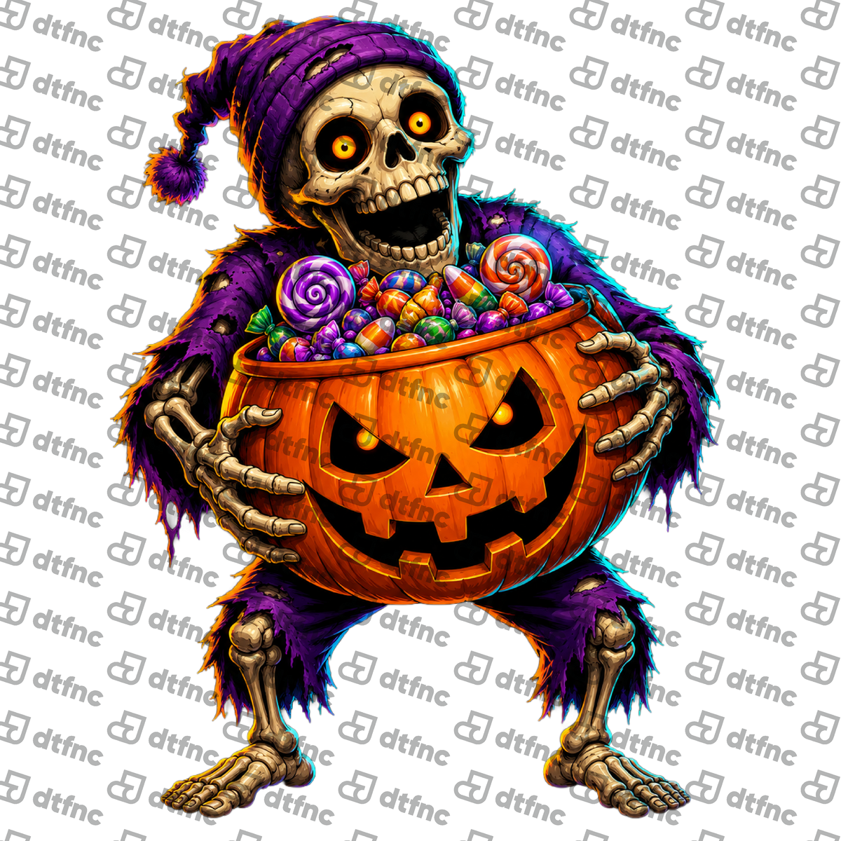 Halloween - Candy-Hungry Skeleton