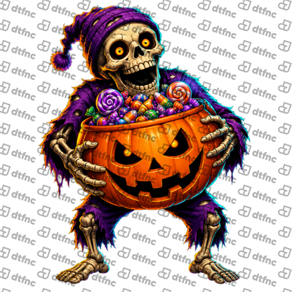 Halloween - Candy-Hungry Skeleton