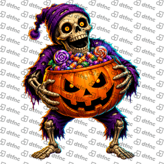 Halloween - Candy-Hungry Skeleton