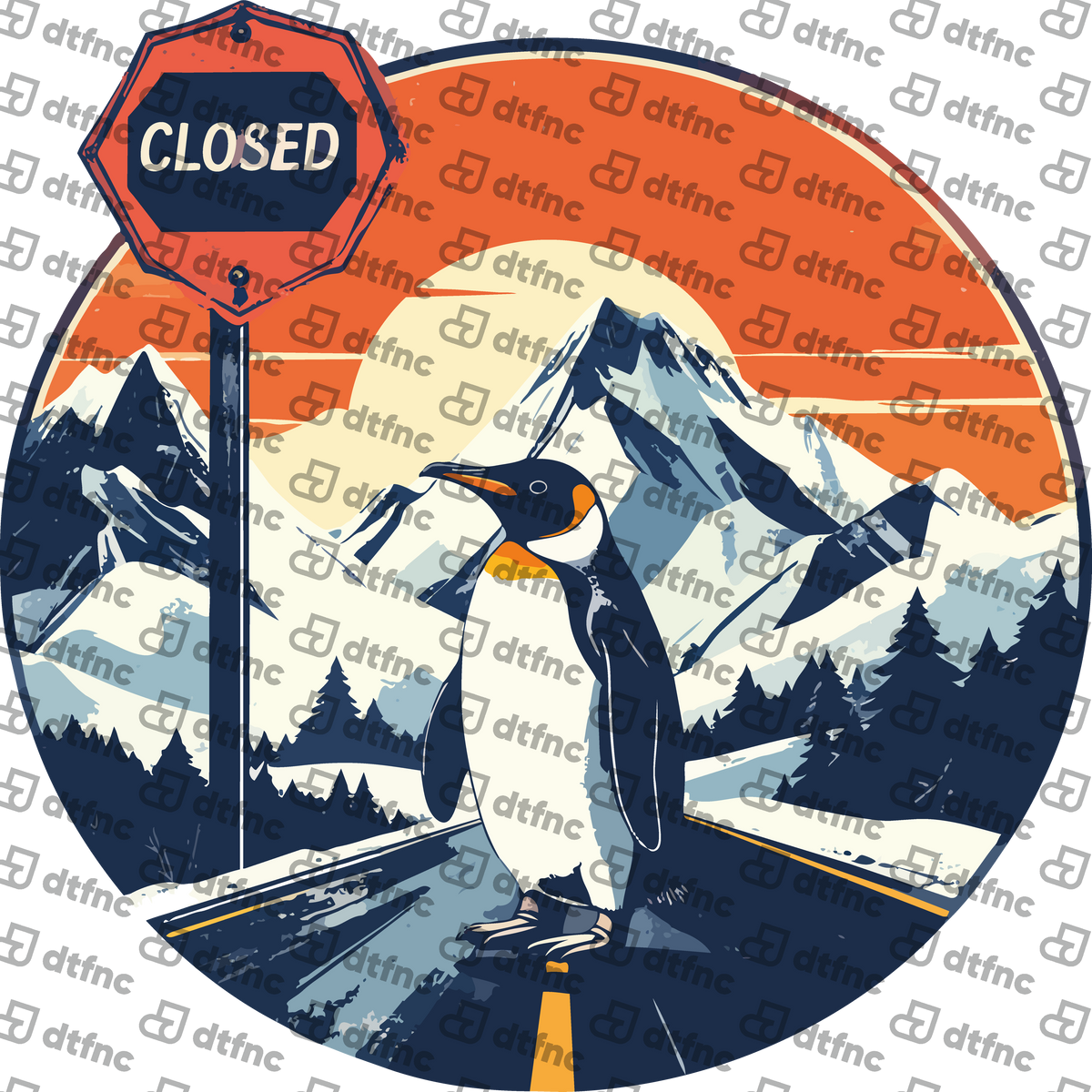 Animals - Road Closed Penguin