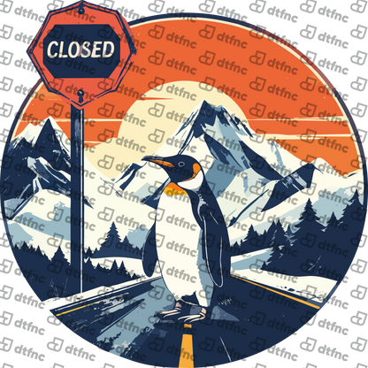 Animals - Road Closed Penguin