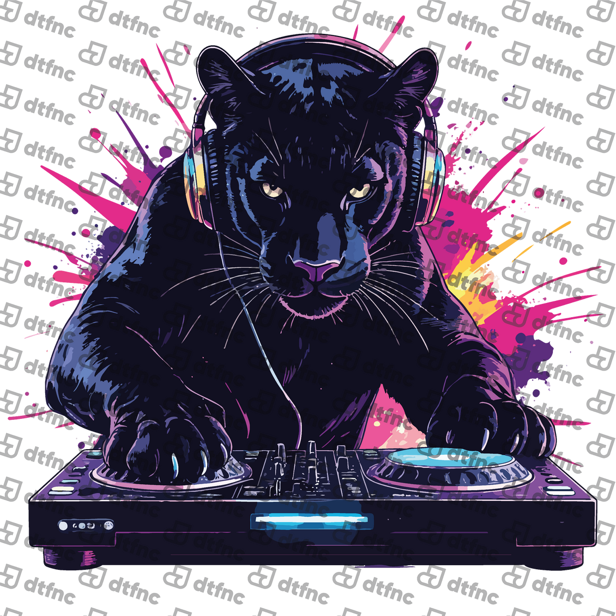 Animals - Neon DJ Black Panther