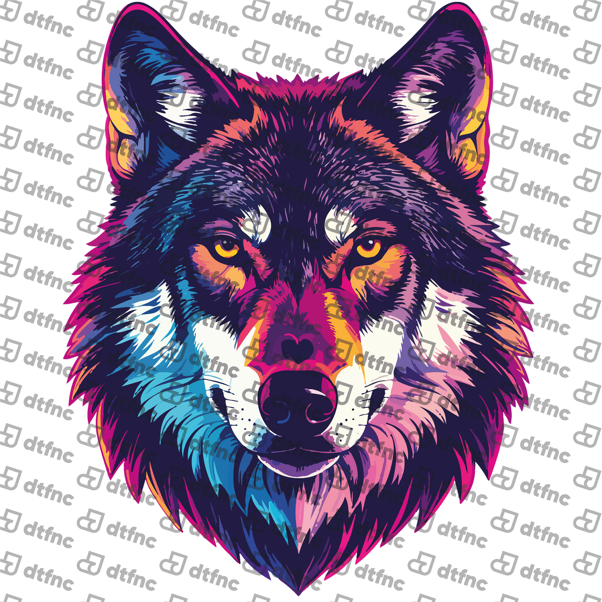 Animals - Neon Midnight Wolf