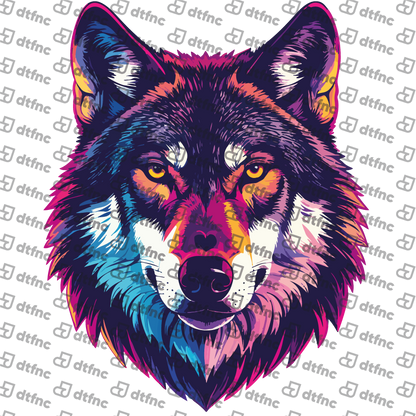 Animals - Neon Midnight Wolf