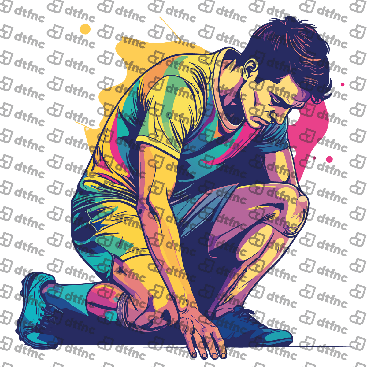 Soccer - Neon Focus Soccer Player