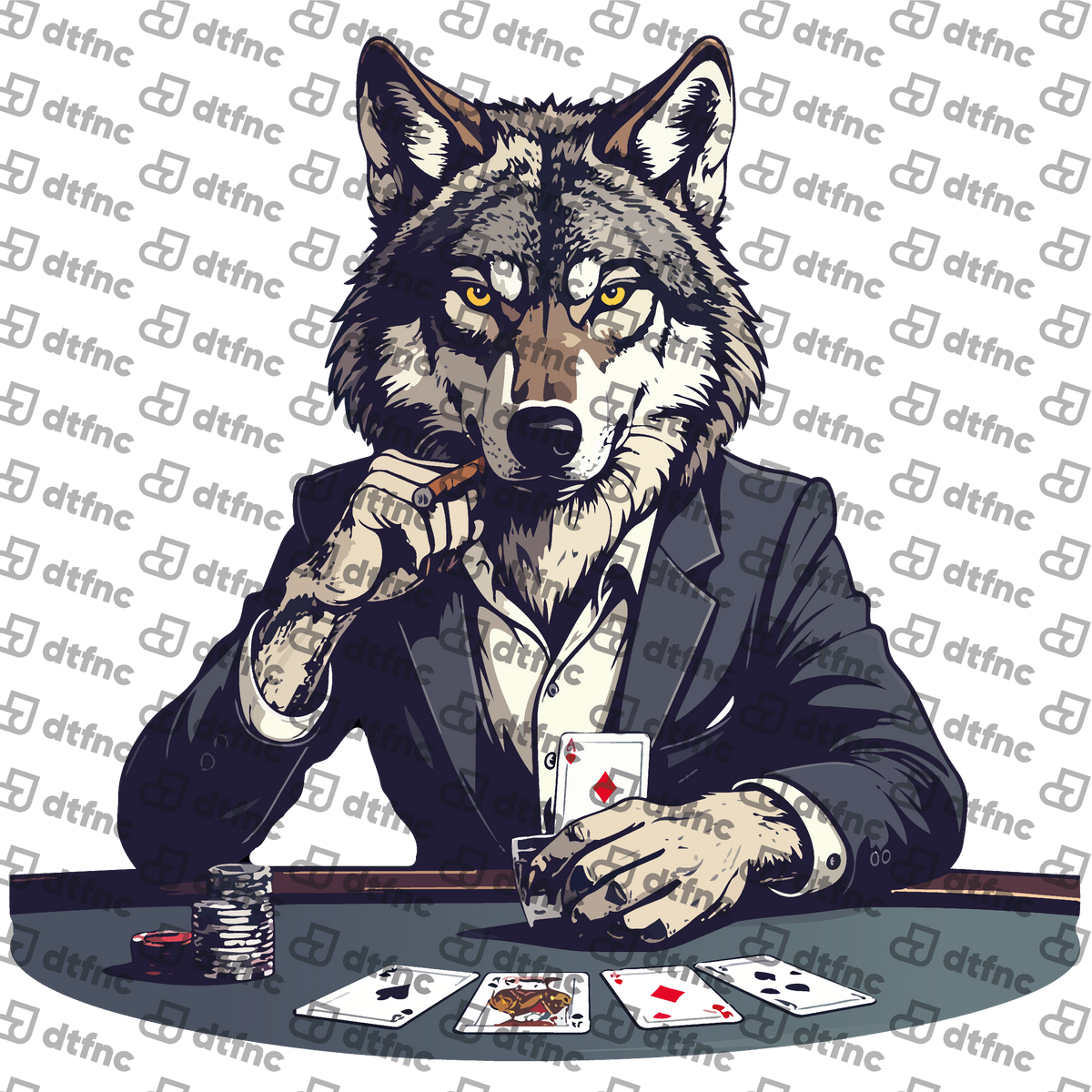 Animals - High Roller Poker Wolf
