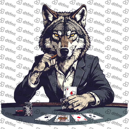Animals - High Roller Poker Wolf