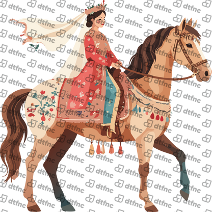 Animals - Floral Horse Elegance