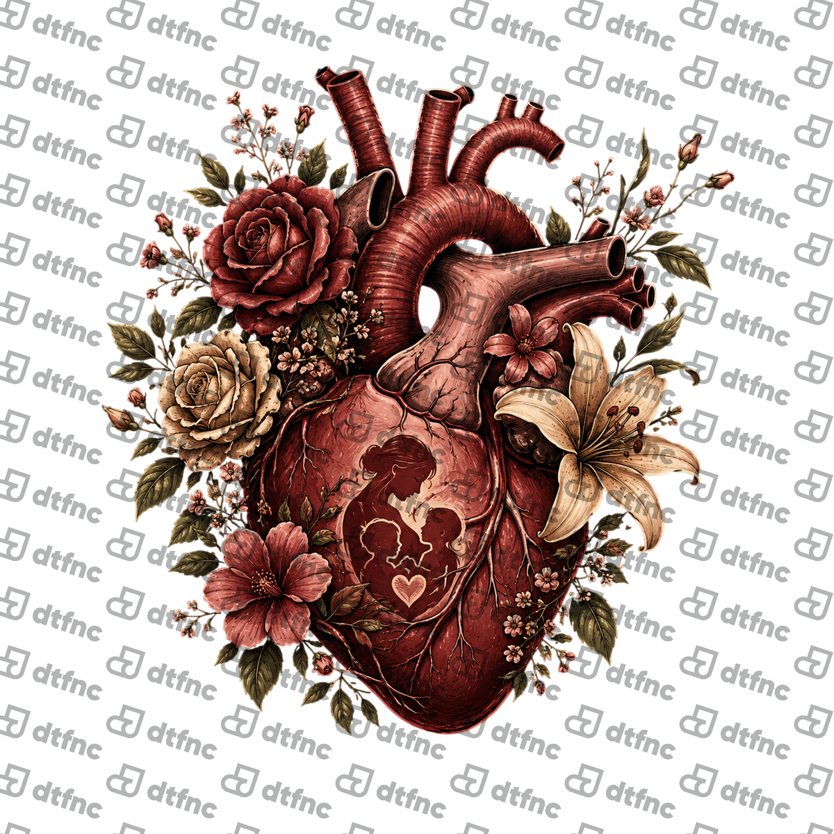 Mother's Day - A Mother's Heart Floral Anatomy
