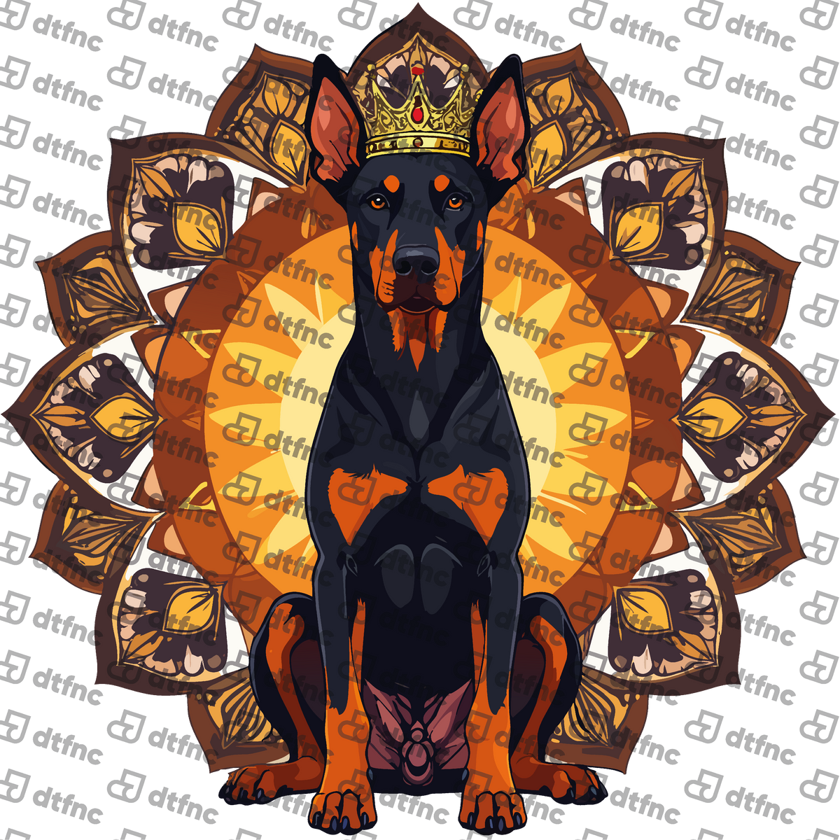 Animals - Majestic Mandala Doberman