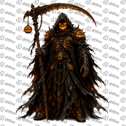 Halloween - Pumpkin Scythe Reaper