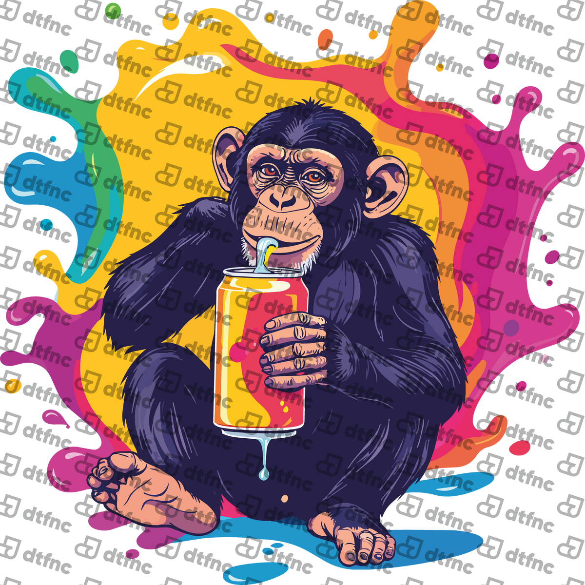 Animals - Neon Soda Splash Chimpanzee
