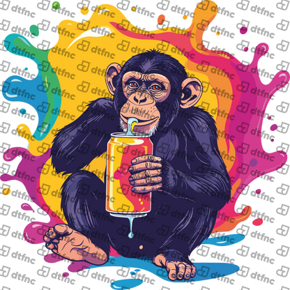 Animals - Neon Soda Splash Chimpanzee