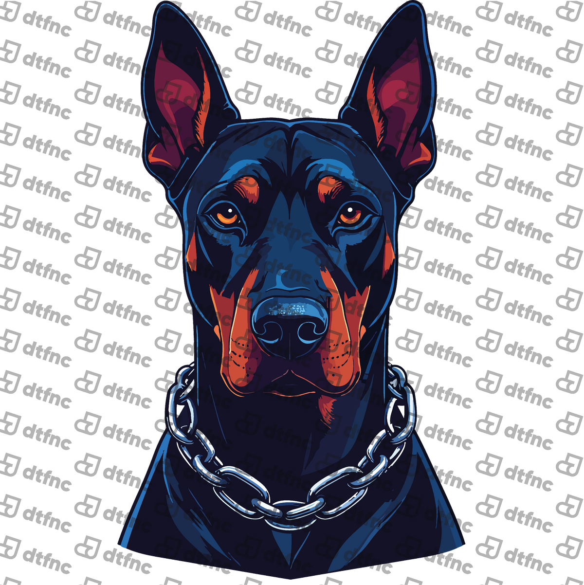 Animals - Stoic Chainlink Doberman