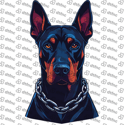 Animals - Stoic Chainlink Doberman