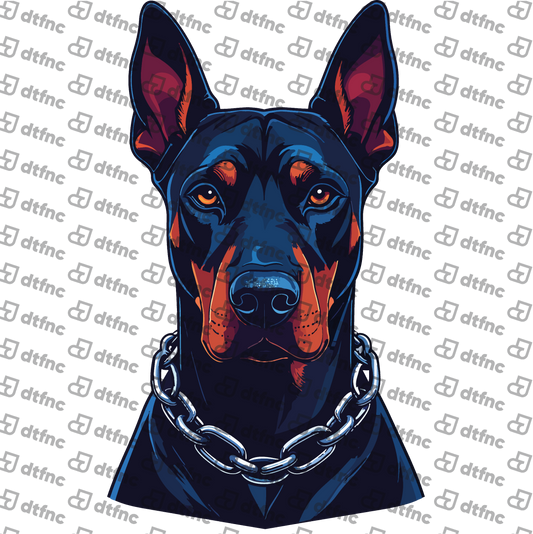 Animals - Stoic Chainlink Doberman