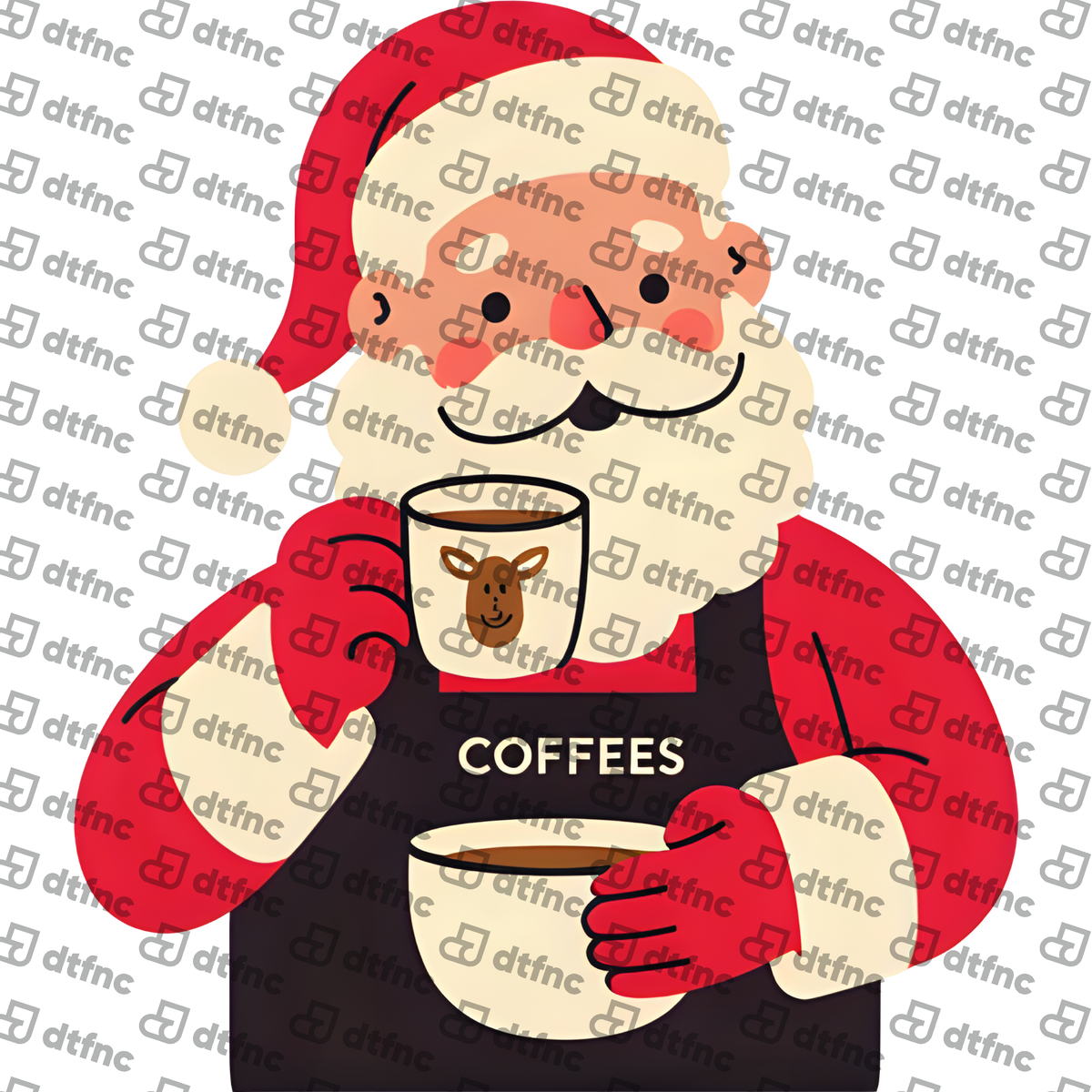 Christmas - Barista Santa Coffee Lover