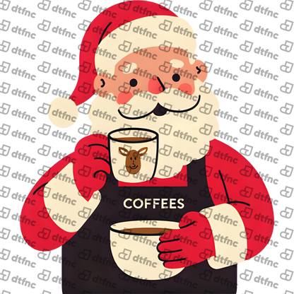 Christmas - Barista Santa Coffee Lover