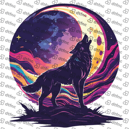Animals - Neon Moon Howling Wolf