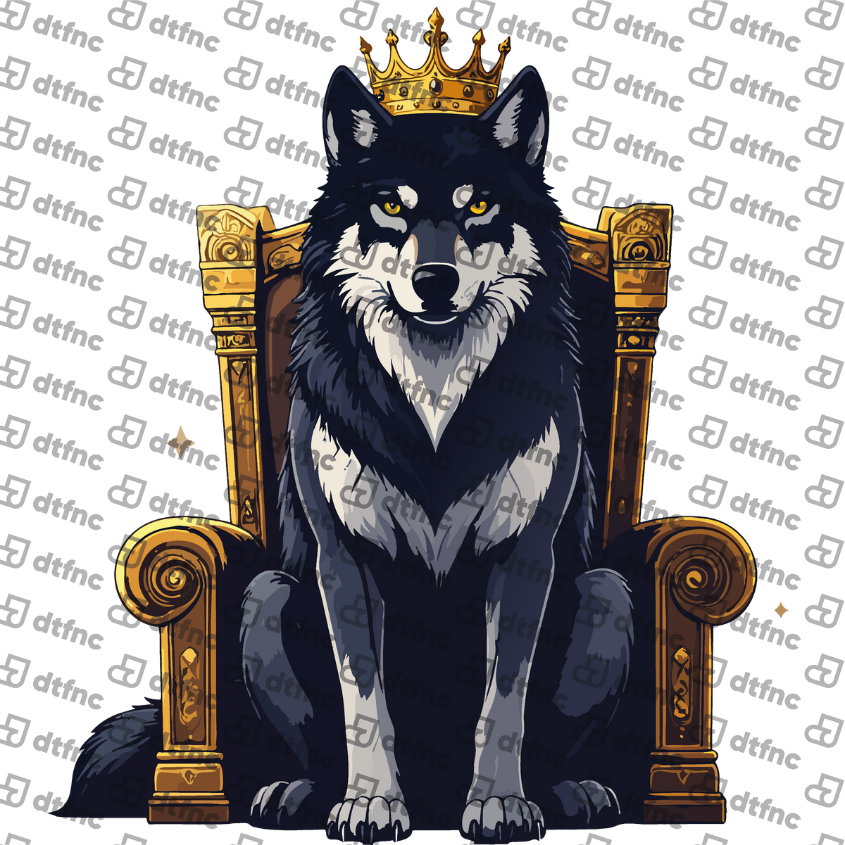Animals - Crowned Wolf King