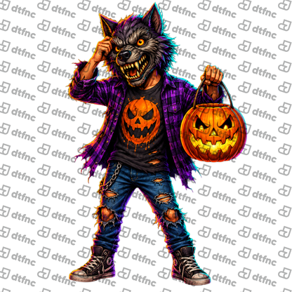 Halloween - Punk Werewolf Pumpkin