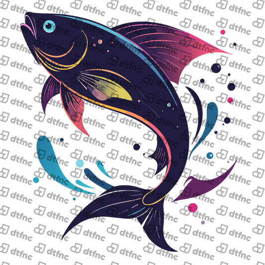 Animals - Neon Synthwave Fish