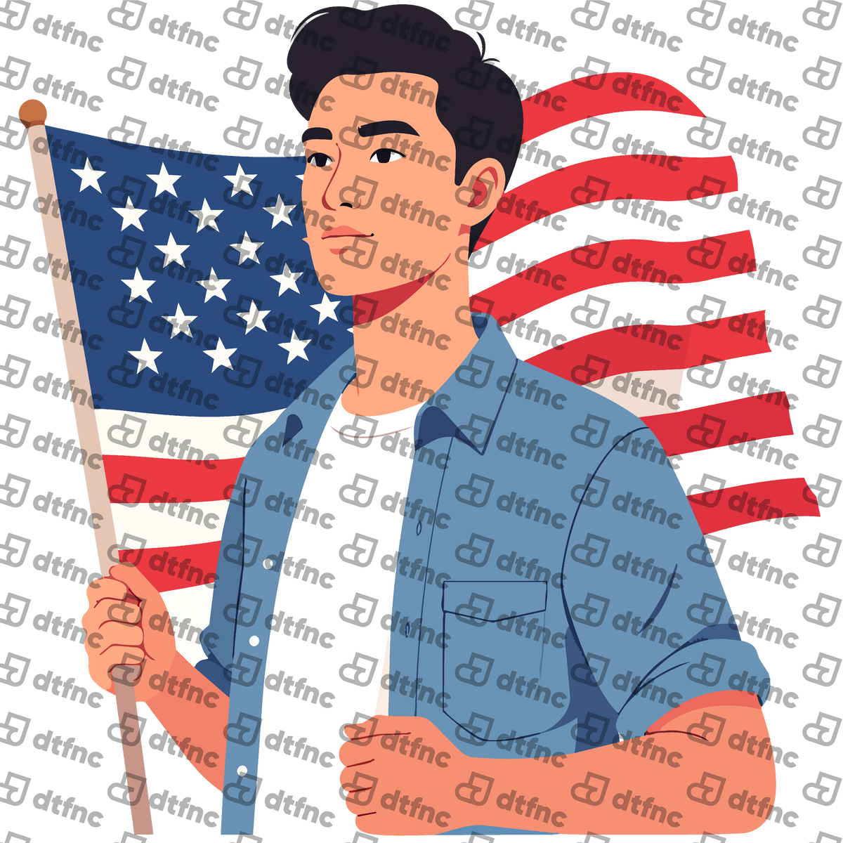 4th of July - Proud Flag Bearer