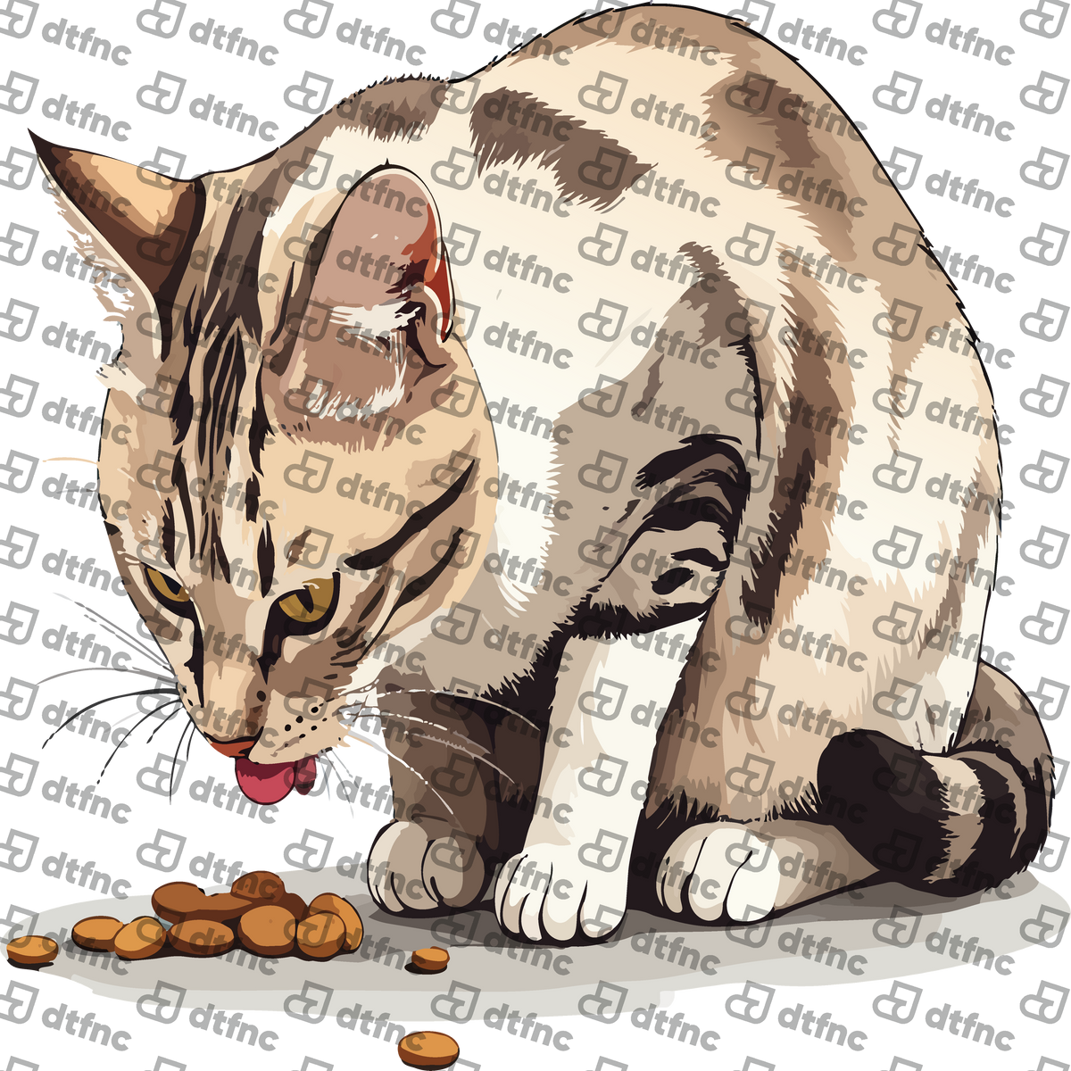Animals - Happy Mealtime Cat