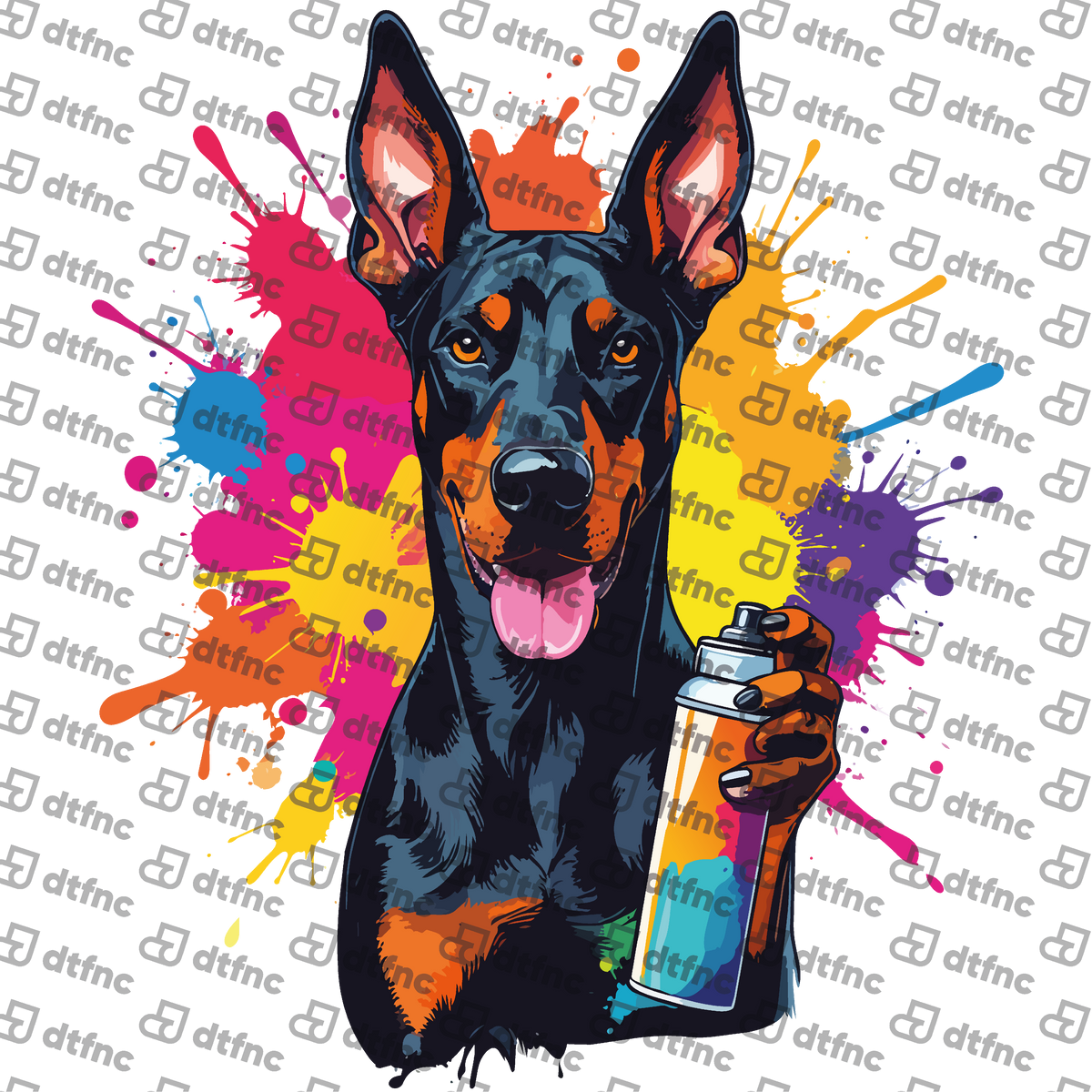 Animals - Graffiti Artist Doberman
