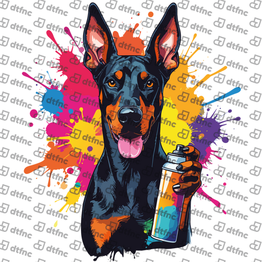 Animals - Graffiti Artist Doberman