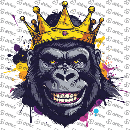 Animals - Pop Art Crowned Gorilla
