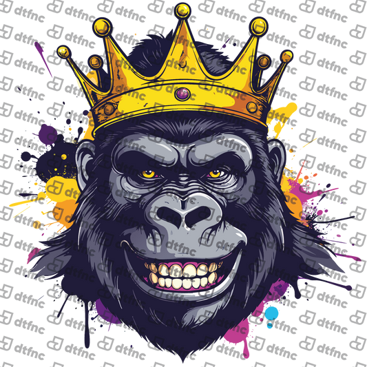 Animals - Pop Art Crowned Gorilla
